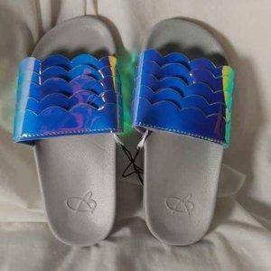 Girls holographic sandals